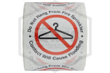 Do Not Hang Decal | 3 in. (Roll of 100) | White w/ Red Letters | Front