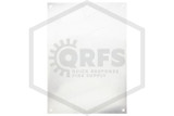 Home Warning Sign | 5 in. x 7 in. | White w/ Red Letters | Back