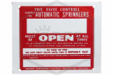 This Valve Controls Sign | 9 in. x 7 in. | Red w/ White Letters