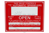 This Valve Controls Sign | 9 in. x 7 in. | Red w/ White Letters | QRFS™ | Hero