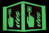 Fire Alarm Call Point Sign | Glow-in-the-Dark | 6 in.