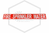 Fire Sprinkler Water Decal | Pipe Markers | 3 in. x 24 in.