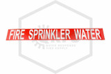 Fire Sprinkler Water Decal | Pipe Markers | 4 in. x 32 in.