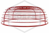 Alarm Bell Wire Guard | 6-10 in. Bells | 12 in. Diameter | Red | QRFS™ | Side Image