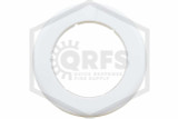 Pipe Wall Plate | Plastic | White | 4 in. IPS | 4-5/8 in. Inner Diameter | Side