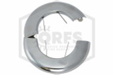 Pipe Wall Plate | Metal | Chrome | 2-1/2 in. IPS | 3 in. Inner Diameter | Split