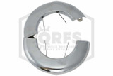 Pipe Wall Plate | Metal | Chrome | 2-1/2 in. IPS | 3 in. Inner Diameter | Open