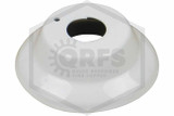 One Piece Escutcheon | 1 in. Height | White | 1/2 in. Sprinkler | Hero