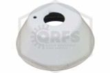 One Piece Escutcheon | White | 1/2 in. Sprinklers | 1-1/4 in. Height