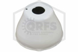 One Piece Escutcheon | 2 in. Height | White | 1/2 in. Sprinkler | Hero