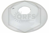 One Piece Escutcheon | 1/2 in. Height | White | 1/2 in. Sprinkler | Hero