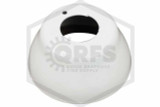One Piece Escutcheon | White | 3/4 in. Sprinklers | 1-1/4 in. Height