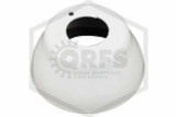 One Piece Escutcheon | 1-1/4 in. Height | White | 3/4 in. Sprinkler | Hero