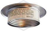 Viking™ E-2 Escutcheon | Polished Chrome | 1/2 in. Sprinkler | QRFS™ | Label 3