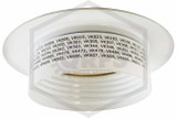 Viking™ E-2 Escutcheon | White Polyester | 1/2 in. Sprinkler | QRFS™ | Label 2