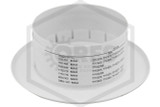 Tyco® Style 15 Escutcheon | White | 1/2 in. Sprinkler | QRFS | Label 1