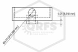 Hydrant Test Cap | 2-1/2 in. NST with 1/4 in. NPT Inlet | QRFS | Other Measurements