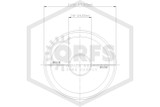 Retrofit One Piece Escutcheon | 1/4 in. Height | Chrome | 1/2 in. Sprinkler | Dimensions 1