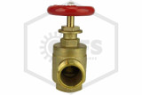 Hose Angle Valve | 1-1/2 in. FNPT x MNST | Cast Brass | 300 PSI | Threads Image | QRFS™