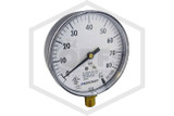 Ashcroft™ 1005P XUL Air Pressure Gauge | Dry | 3-1/2 in. | 0-80 Retard to 250 PSI | QRFS™ | Side