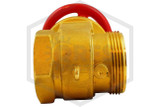 Straight Pattern Gate Valve | 2-1/2 in. | FNPT x MNST | Cast Brass | 300 PSI