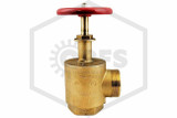 Hose Angle Valve | 2-1/2 in. FNPT x MNPSH | Cast Brass | 300 PSI | Side Image | QRFS™