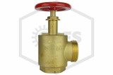 Hose Angle Valve | 2-1/2 in. FNPT x MNST | Cast Brass | 300 PSI | Side Image | QRFS™
