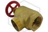 Hose Angle Valve | 2-1/2 in. FNPT x MNST | Cast Brass | 300 PSI | Threads Image | QRFS