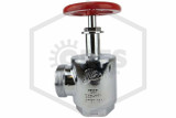 Hose Angle Valve | 2-1/2 in. FNPT x MNST | Polished Chrome | 300 PSI | Other Side Image | QRFS™