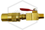 Bleeder Valve for Test Caps | Single Ball | 1/4 in. NPT | Quick Disconnect | QRFS™ | Top