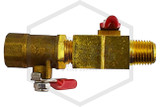 Bleeder Valve for Test Caps | Double Ball | 1/4 in. NPT | QRFS™ | Top
