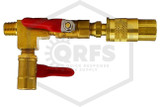 Bleeder Valve for Test Caps | Double Ball | 1/4 in. NPT | Quick Disconnect | QRFS™ | Side