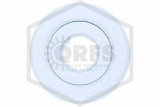Two Piece Escutcheon | Recessed | White | 3/4 in. Sprinkler | Front