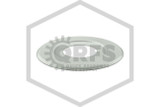 Fire Sprinkler Trim Ring | 5 in. OD. | 2 in. Hole | White | Side