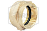 Brass Hex Adapter | 1-1/2 in. | F NPT x F NST