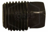 Black Iron Fitting | Square Head Plug | 1/4 in. NPT | Iron | QRFS™ | Side