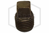 Black Iron Fitting | Square Head Plug | 1/4 in. NPT | Iron | QRFS™ | Hero