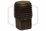 Black Iron Fitting | Square Head Plug | 1/4 in. NPT | Iron | QRFS™ | Upright