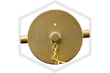 Brass Cap and Chain | 2-1/2 in. NST | Cast Brass | QRFS™ | Top Image
