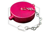 Plastic Cap and Chain | 2-1/2 in. NST | Red