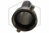 Straight Hydrant Flow Nozzle | 2-1/2 in. NST | Nickel Plated Brass | QRFS™ | NST Outlet
