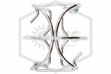 Non-Recessed Sprinkler Head Guard | Upright/Pendent/Sidewall | Chrome | QRFS™ | Top