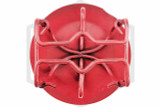 Non-Recessed Sprinkler Head Guard with Baffle | Upright/Pendent/Sidewall | Red | QRFS | Bottom