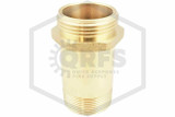 Hose Rack Brass Nipple | 2-1/2 in. | M NPT x M NST