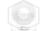 Kydex Split Ring | Fire Resistant Plastic | 1-3/4 in. ID. | 4-1/16 in. OD. | Hero
