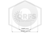 Kydex Split Ring | Fire Resistant Plastic | 1-3/4 in. ID. | 4-1/16 in. OD. | Hero