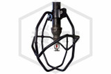 Heavy Duty Head Guard | Vertical Mount | Black | Installed Image | QRFS™