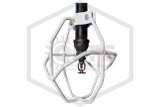 Heavy Duty Head Guard | Vertical Mount | White | Installed Image | QRFS™
