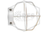 Heavy Duty Head Guard | Side Mount | White | Clamps Image | QRFS™