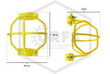 Heavy Duty Head Guard | Horizontal Mount | Yellow | Choose Your Pipe Size!